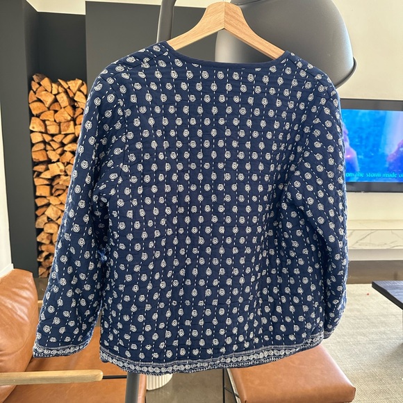 Rouje Marius Quilted Jacket in Marine - Picture 7 of 7